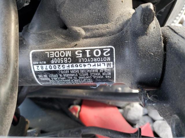 2015 HONDA CB500 F MLHPC4569F5200782