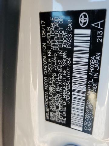 2018 TOYOTA PRIUS C - JTDKDTB34J1601784