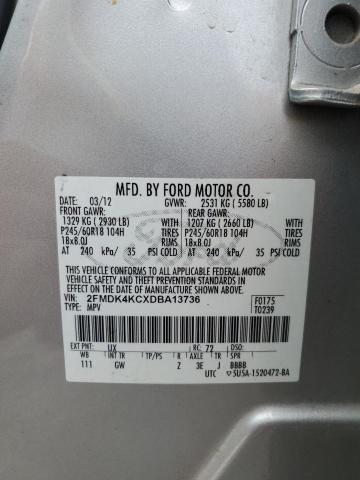 VIN 2FMDK4KCXDBA13736 2013 Ford Edge, Limited no.14