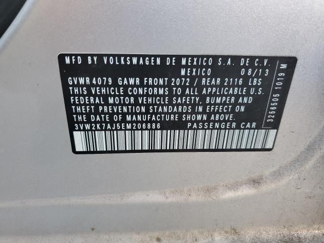 2014 VOLKSWAGEN JETTA BASE - 3VW2K7AJ5EM206886
