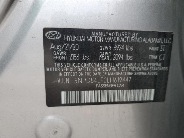 2020 HYUNDAI ELANTRA SE - 5NPD84LF0LH619447