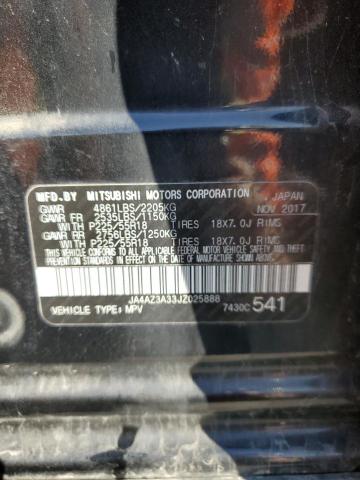 2018 MITSUBISHI OUTLANDER - JA4AZ3A33JZ025888