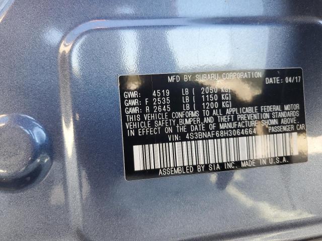 2017 SUBARU LEGACY 2.5 - 4S3BNAF68H3064664