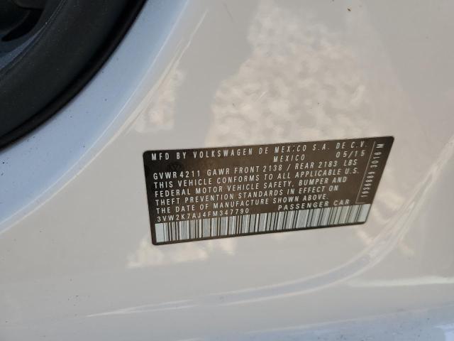 2015 VOLKSWAGEN JETTA BASE - 3VW2K7AJ4FM347790