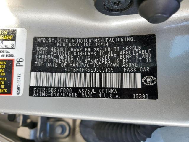 VIN 4T1BF1FK5EU383435 2014 Toyota Camry, L no.13