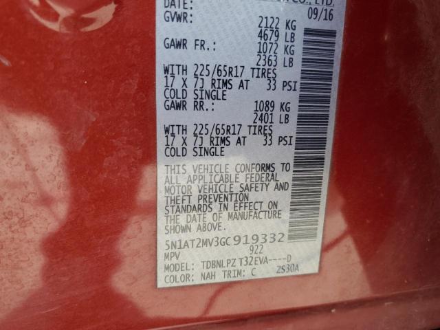 2016 NISSAN ROGUE S - 5N1AT2MV3GC919332