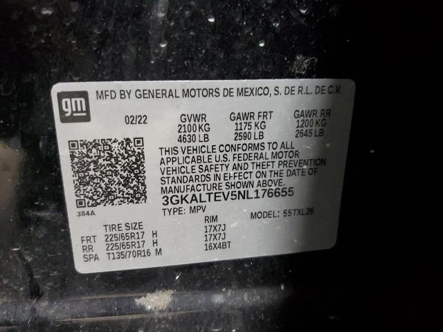 VIN 3GKALTEV5NL176655 2022 GMC Terrain, Sle no.14