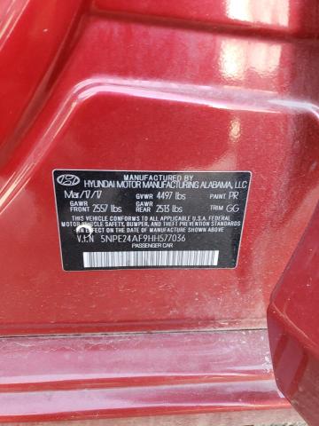 2017 HYUNDAI SONATA SE - 5NPE24AF9HH577036