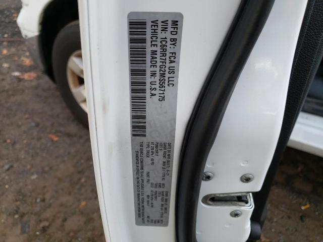 VIN 1C6RR7FG2MS567175 2021 RAM 1500, Tradesman no.13