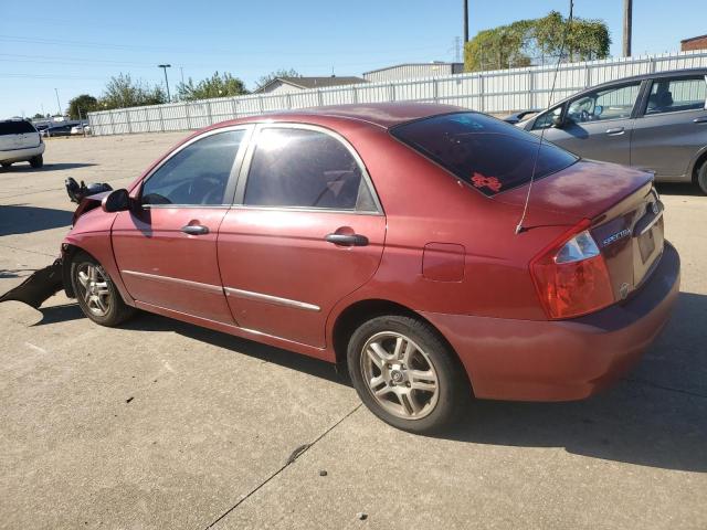 KIA SPECTRA LX 2005 red  gas KNAFE121255166924 photo #3