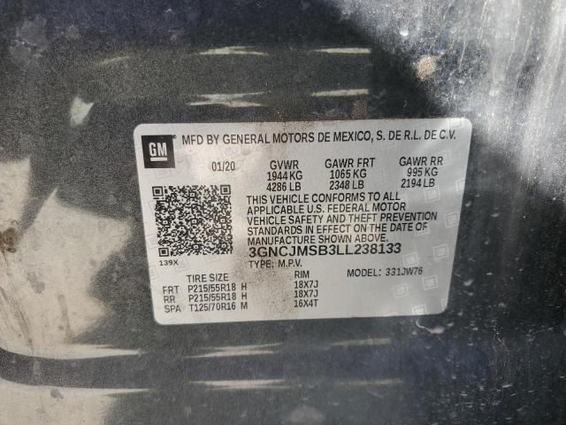 2020 CHEVROLET TRAX PREMI 3GNCJMSB3LL238133