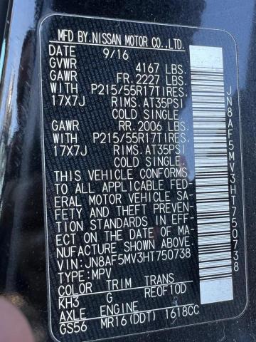 2017 NISSAN JUKE S - JN8AF5MV3HT750738