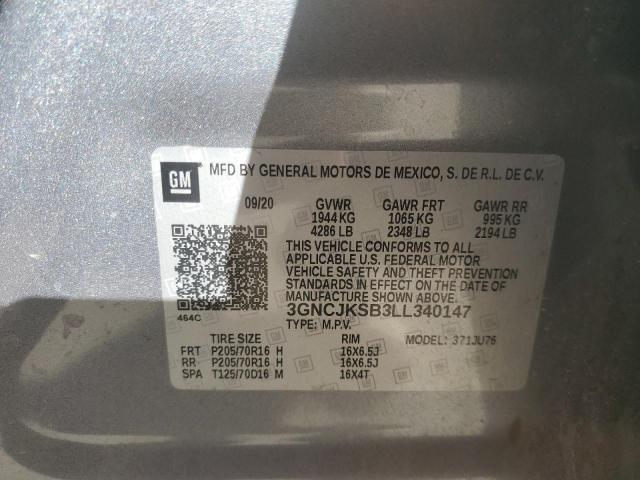 2020 CHEVROLET TRAX LS - 3GNCJKSB3LL340147