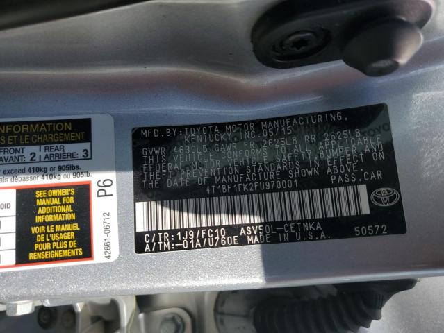 2015 TOYOTA CAMRY LE - 4T1BF1FK2FU970001
