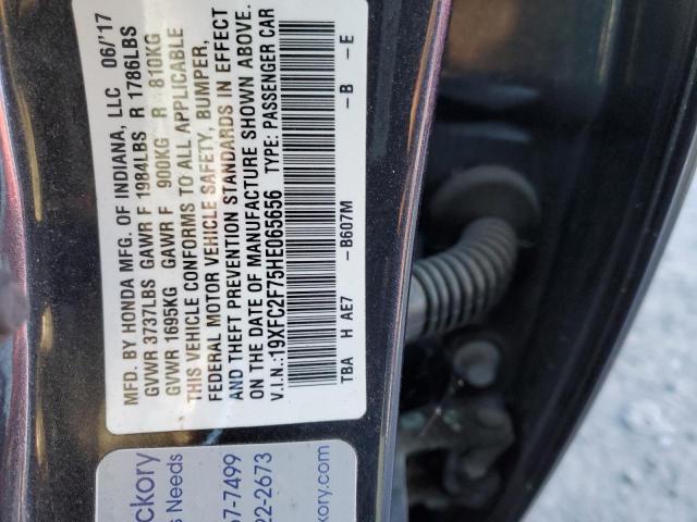 2017 HONDA CIVIC EX - 19XFC2F75HE065656