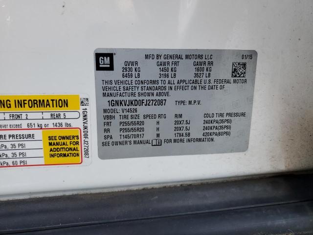 2015 CHEVROLET TRAVERSE L - 1GNKVJKD0FJ272087