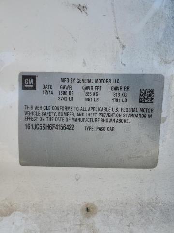 2015 CHEVROLET SONIC LT - 1G1JC5SH6F4156422