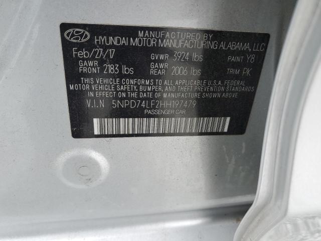 2017 HYUNDAI ELANTRA SE - 5NPD74LF2HH197479