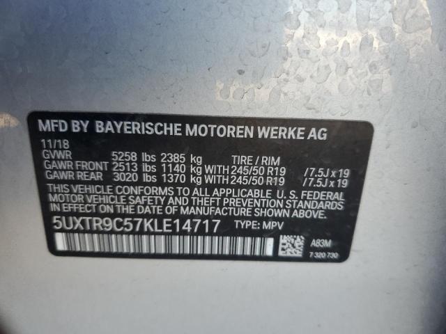 2019 BMW X3 XDRIVE3 - 5UXTR9C57KLE14717