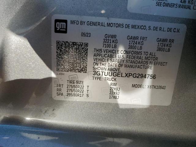 2023 GMC SIERRA K15 - 3GTUUGELXPG294756