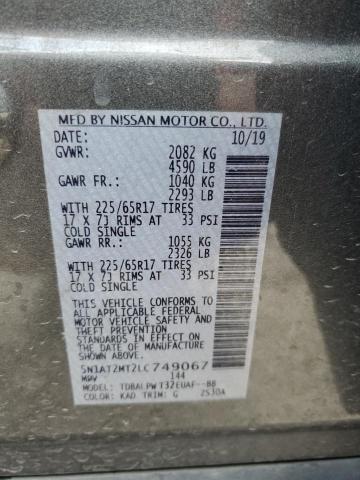 2020 NISSAN ROGUE S - 5N1AT2MT2LC749067
