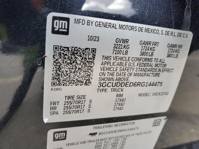 2024 CHEVROLET SILVERADO - 3GCUDDED6RG144475