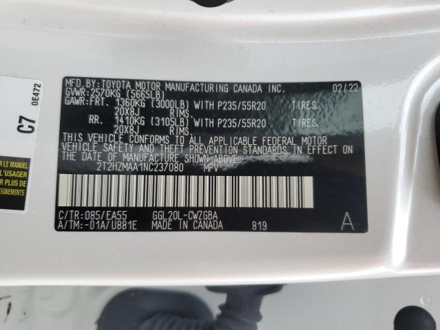 2022 LEXUS RX 350 - 2T2HZMAA1NC237080