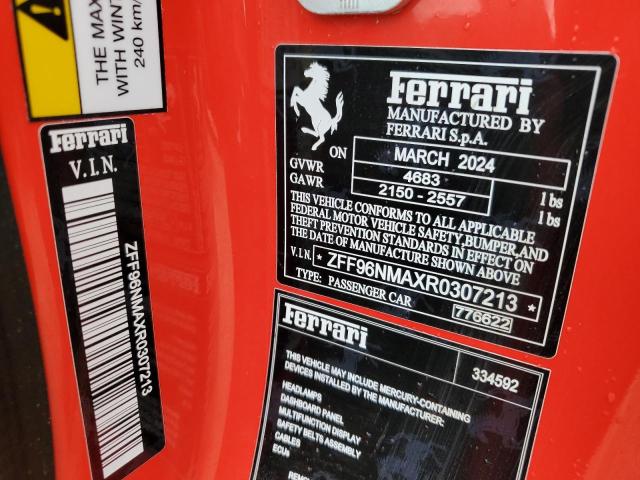 2024 FERRARI SF 90 SPID ZFF96NMAXR0307213