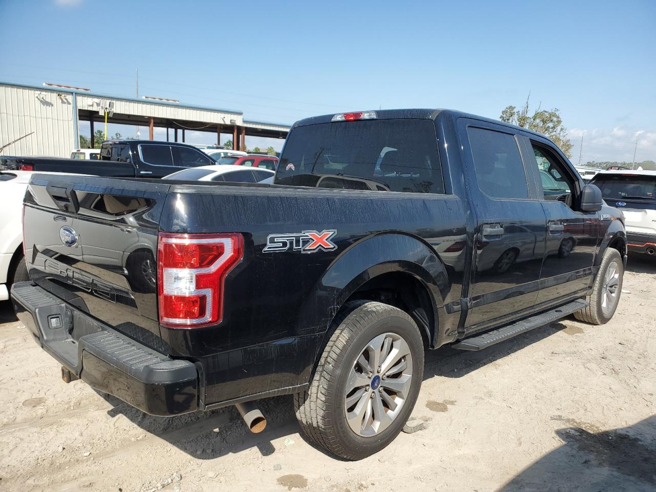 FORD F150 SUPER 2018 black  gas 1FTEW1C50JKD13704 photo #4