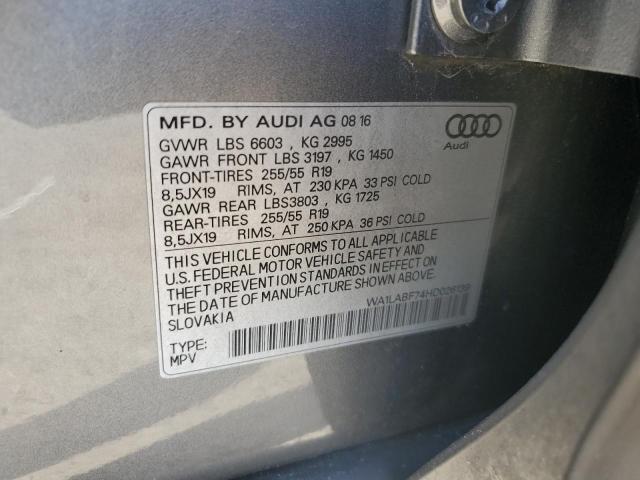 VIN WA1LABF74HD026139 2017 Audi Q7, Premium Plus no.13