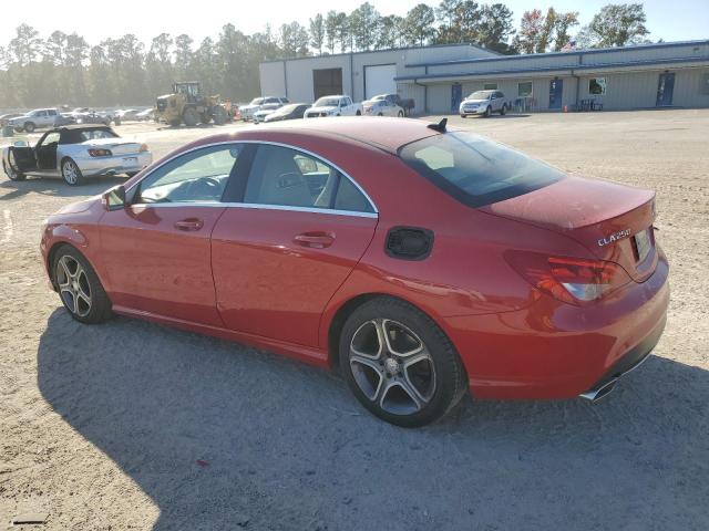 MERCEDES-BENZ CLA 250 2014 red sedan 4d gas WDDSJ4EB5EN136129 photo #3