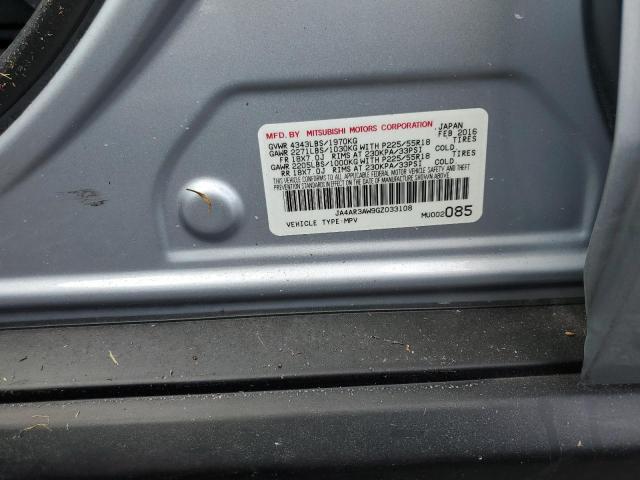 2016 MITSUBISHI OUTLANDER - JA4AR3AW9GZ033108