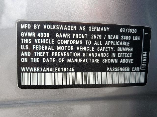 2020 VOLKSWAGEN ARTEON SE WVWBR7AN4LE016145
