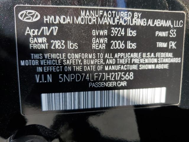 2018 HYUNDAI ELANTRA SE - 5NPD74LF7JH217568