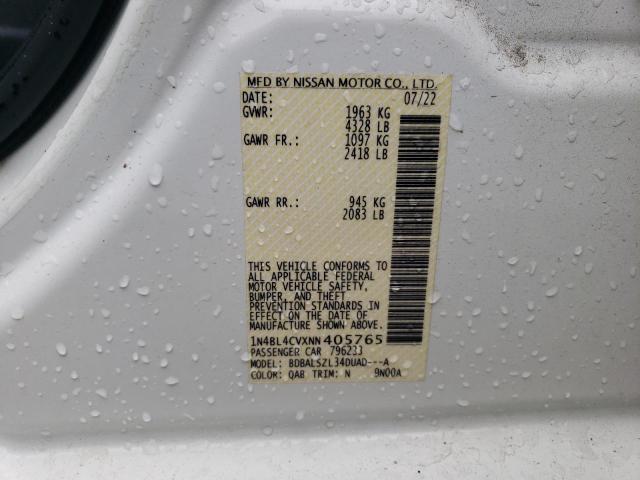 2022 NISSAN ALTIMA SR - 1N4BL4CVXNN405765