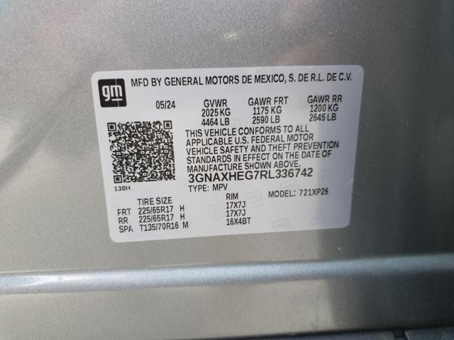 VIN 3GNAXHEG7RL336742 2024 Chevrolet Equinox, LS no.13