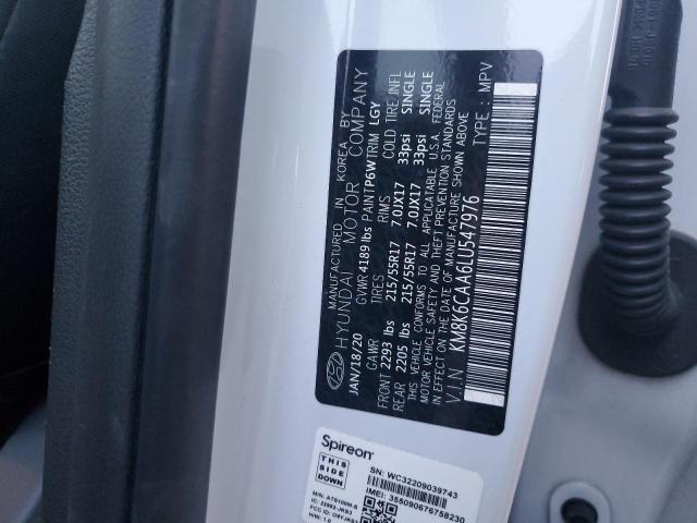 2020 HYUNDAI KONA SEL P - KM8K6CAA6LU547976