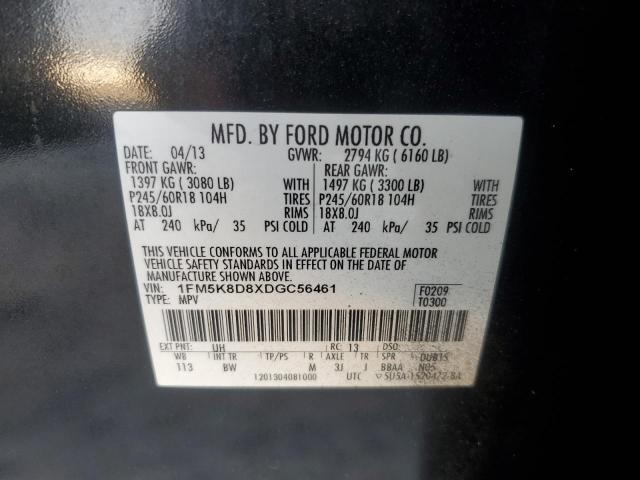 VIN 1FM5K8D8XDGC56461 2013 Ford Explorer, Xlt no.13