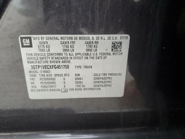 2015 GMC SIERRA C15 - 3GTP1VECXFG451758