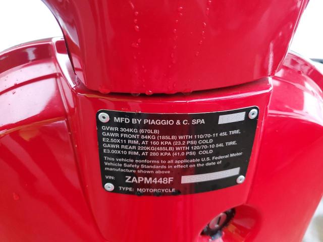 2009 VESPA LX 150 ZAPM448F895016709