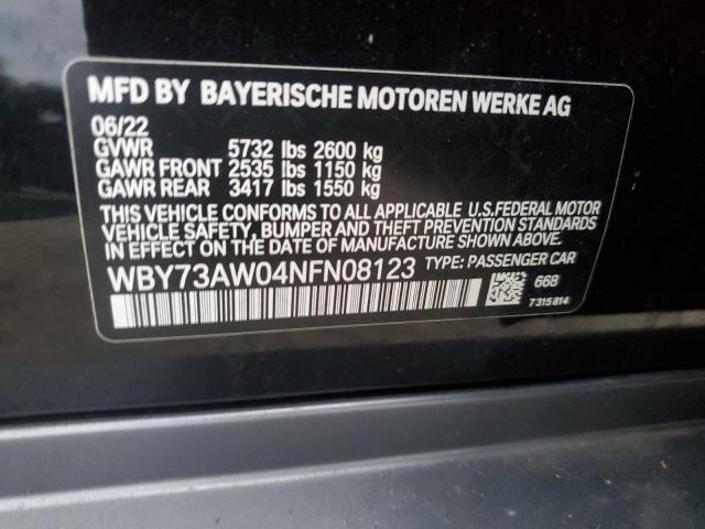 2022 BMW I4 EDRIVE - WBY73AW04NFN08123