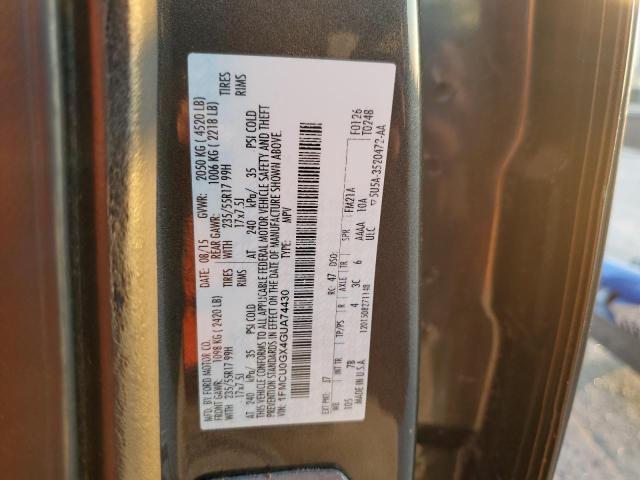 VIN 1FMCU0GX4GUA74430 2016 Ford Escape, SE no.13