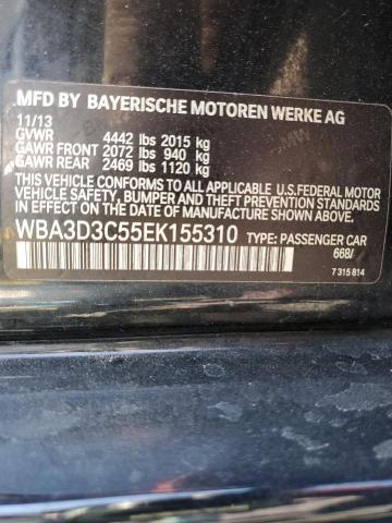 VIN WBA3D3C55EK155310 2014 BMW 3 Series, 328 D no.12