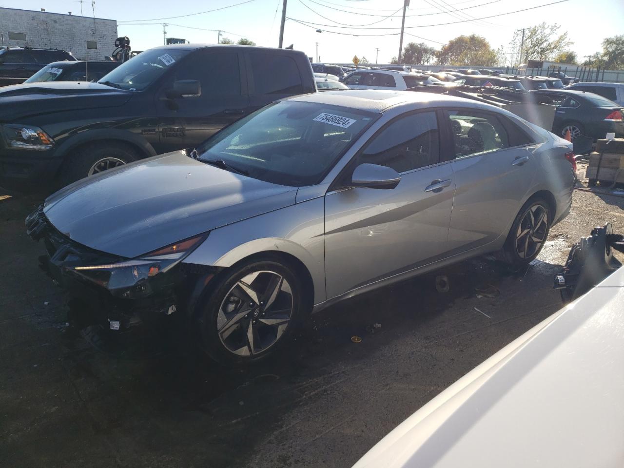 Lot #2947571752 2021 HYUNDAI ELANTRA SE