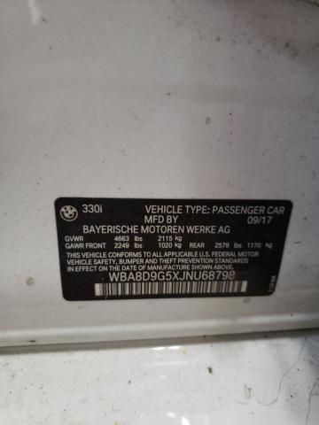 2018 BMW 330 XI - WBA8D9G5XJNU68798