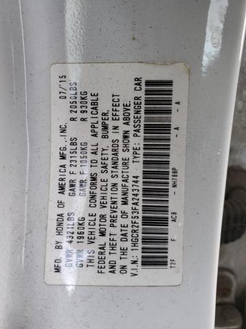 VIN 1HGCR2F53FA243744 2015 Honda Accord, Sport no.12