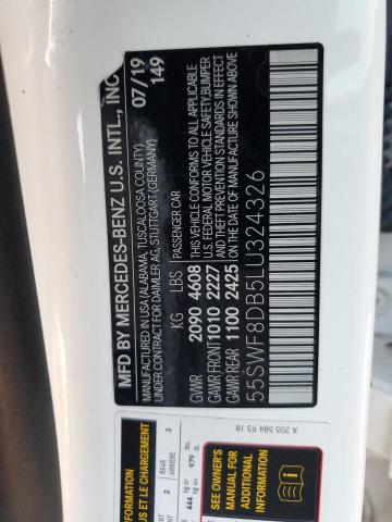 2020 MERCEDES-BENZ C 300 - 55SWF8DB5LU324326