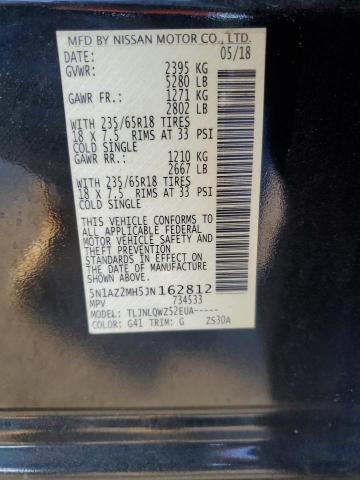 2018 NISSAN MURANO S - 5N1AZ2MH5JN162812