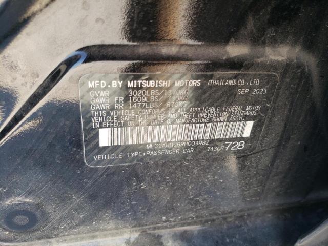2024 MITSUBISHI MIRAGE ES - ML32AUHJ6RH003982