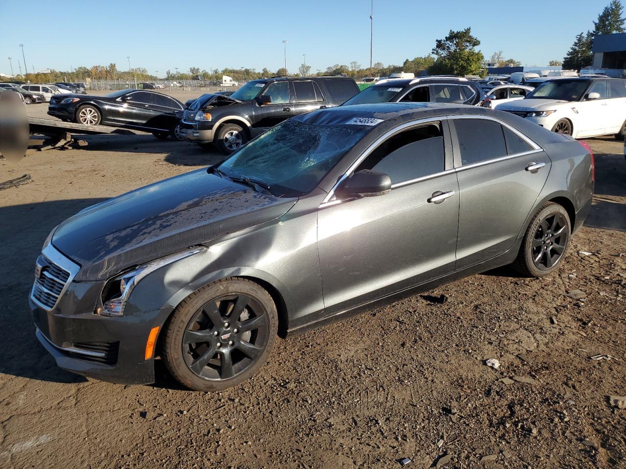 CADILLAC ATS LUXURY 2015 gray  gas 1G6AH5R35F0134540 photo #1